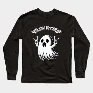 Cute Metalhead Ghost Long Sleeve T-Shirt